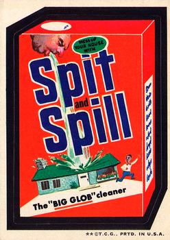 1973 Topps Wacky Packages 3rd Series #NNO Spit & Spill Cleanser (blank lid) Front