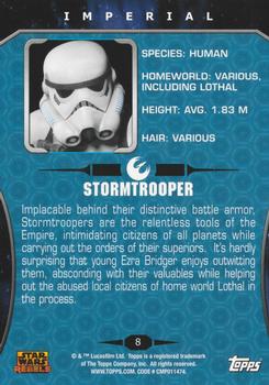 2015 Topps Star Wars Rebels #8 Stormtrooper Back