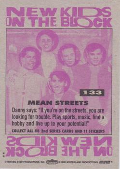 1990 Topps New Kids on the Block Series 2 #133 Mean Streets Back
