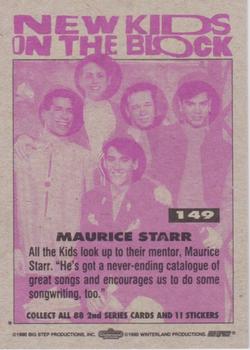 1990 Topps New Kids on the Block Series 2 #149 Maurice Starr Back