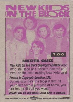 1990 Topps New Kids on the Block Series 2 #166 NKOTB Quiz #37 Back