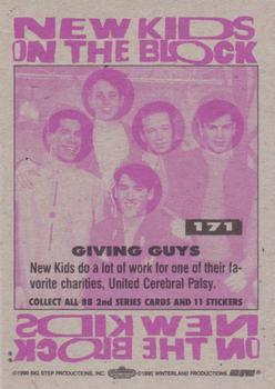 1990 Topps New Kids on the Block Series 2 #171 Giving Guys Back