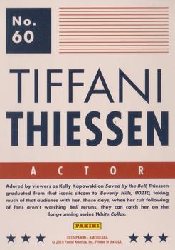 2015 Panini Americana #60 Tiffani Thiessen Back