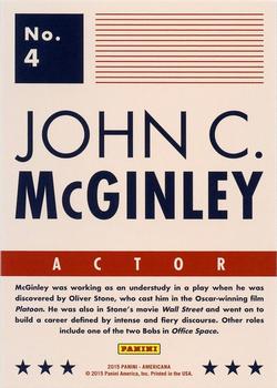 2015 Panini Americana #4 John C. McGinley Back