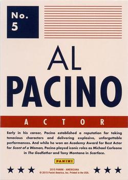 2015 Panini Americana #5 Al Pacino Back