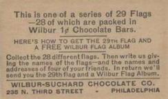 1938 Wilbur-Suchard Flags (R51-2) #NNO Argentina Back