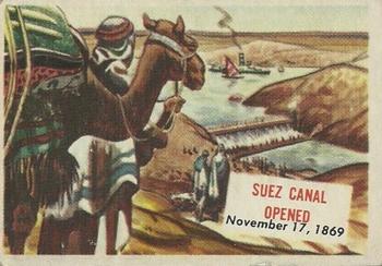 1954 Topps Scoop (R714-19) #114 Suez Canal Opened Front