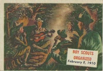 1954 Topps Scoop (R714-19) #123 Boy Scouts Organized Front