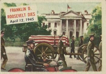 1954 Topps Scoop (R714-19) #136 Franklin D. Roosevelt Dies Front