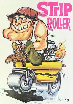 1970 Donruss Odder Odd Rods Stickers #19 Strip Roller Front