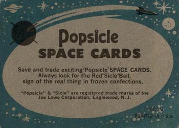 1963 Topps Astronaut Popsicle #6 Space Explorers Back