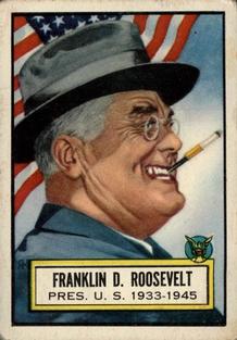 1952 Topps Look 'n See (R714-16) #1 Franklin D. Roosevelt Front