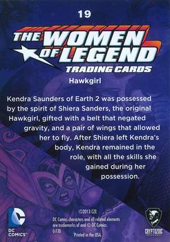 2013 Cryptozoic DC Comics: The Women of Legend #19 Hawkgirl Back