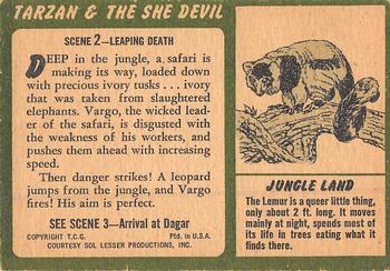 1953 Topps Tarzan & the She Devil (R714-21) #2 Leaping Death Back