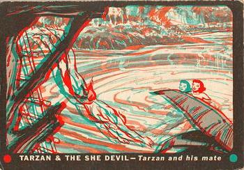 1953 Topps Tarzan & the She Devil (R714-21) #5 Tarzan and His Mate Front