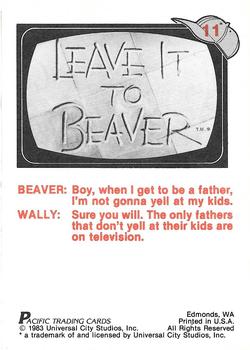 1983 Pacific Leave It To Beaver #11 St. Patrick's Day Back