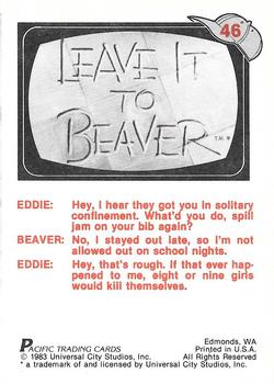 1983 Pacific Leave It To Beaver #46 Eddie Haskell Back