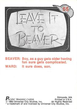 1983 Pacific Leave It To Beaver #55 Beaver's Football Team Back