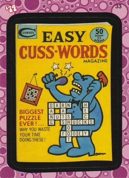 2008 Topps Wacky Pack Flashback Series 2 #33 Easy Cuss-Words Magazine Front