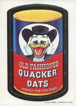 1967-68 Topps Wacky Packages Die Cut Series #44 Quacker Oats Front