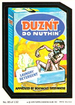 1979 Topps Wacky Packages (2nd Series Rerun) #85 Duzn't Do Nuthin' Front
