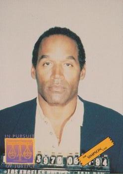 1994 In Pursuit of Justice: The Simpson Case - Promo #P5 Mug Shot Front
