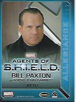 2015 Rittenhouse Marvel: Agents of S.H.I.E.L.D. Season 1 - Allegiance #FF10 John Garrett Back