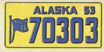 1953 Topps License Plates (R714-13) #44 Alaska Front