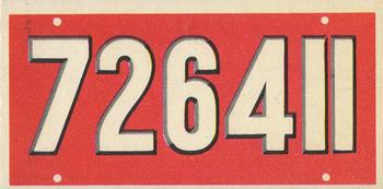 1953 Topps License Plates (R714-13) #66 Belgium Front