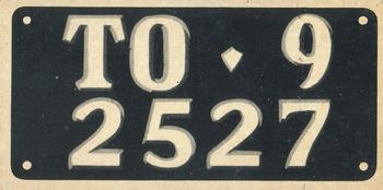 1953 Topps License Plates (R714-13) #70 Italy Front