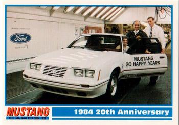 1994 Performance Years Mustang Cards II (30 Years) #129 1984 20th Anniversary Front