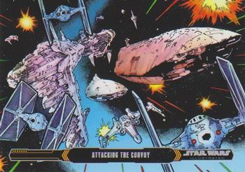 2015 Topps Star Wars Illustrated The Empire Strikes Back #2 Attacking the Convoy Front
