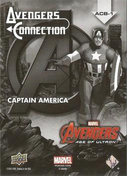 2015 Upper Deck Avengers Age of Ultron - Avengers Connection Bronze Age #ACB-1 Captain America Back