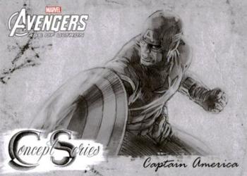2015 Upper Deck Avengers Age of Ultron - Concept Series #C-9 Captain America Front