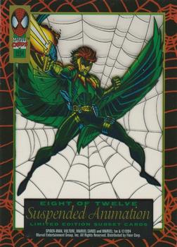 1994 Fleer The Amazing Spider-Man - Suspended Animation #8 Vulture Back