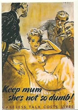 1992 Kitchen Sink WarCry! Propaganda Art of WWII #2 Keep Mum, She's Not So Dumb, Careless Talk... Front
