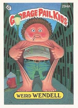1987 Topps Garbage Pail Kids Series 8 #294a Weird Wendell Front