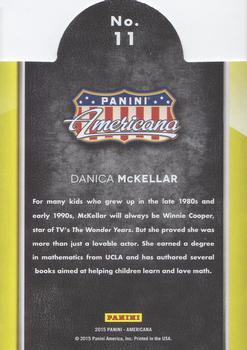 2015 Panini Americana - On the Tube Modern #11 Danica McKellar Back