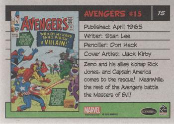 2015 Rittenhouse Marvel The Avengers Silver Age #15 Avengers #15 Back