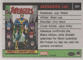2015 Rittenhouse Marvel The Avengers Silver Age #30 Avengers #30 Back
