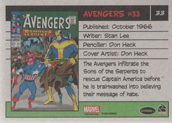 2015 Rittenhouse Marvel The Avengers Silver Age #33 Avengers #33 Back