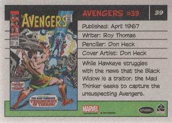 2015 Rittenhouse Marvel The Avengers Silver Age #39 Avengers #39 Back
