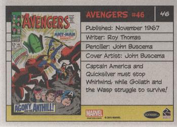 2015 Rittenhouse Marvel The Avengers Silver Age #46 Avengers #46 Back