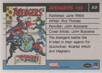 2015 Rittenhouse Marvel The Avengers Silver Age #53 Avengers #53 Back