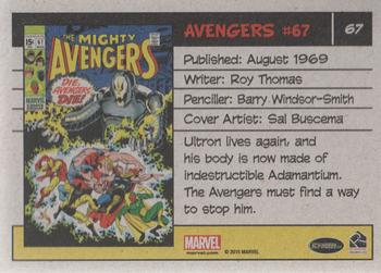 2015 Rittenhouse Marvel The Avengers Silver Age #67 Avengers #67 Back