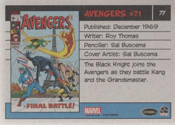 2015 Rittenhouse Marvel The Avengers Silver Age #71 Avengers #71 Back