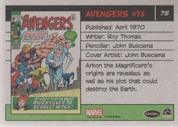 2015 Rittenhouse Marvel The Avengers Silver Age #75 Avengers #75 Back