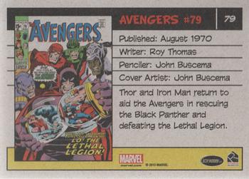 2015 Rittenhouse Marvel The Avengers Silver Age #79 Avengers #79 Back