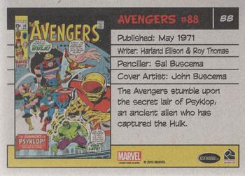 2015 Rittenhouse Marvel The Avengers Silver Age #88 Avengers #88 Back