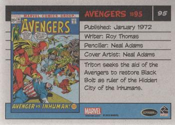 2015 Rittenhouse Marvel The Avengers Silver Age #95 Avengers #95 Back